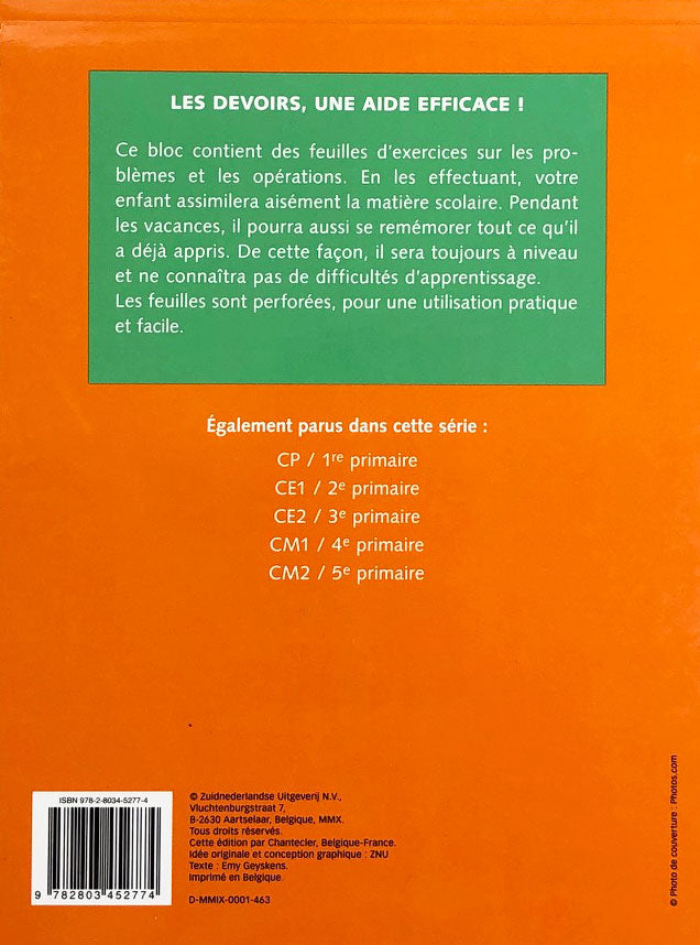7-8 ans - Problèmes - opérations - 3 et 4P harmos Appuis scolaires La family shop