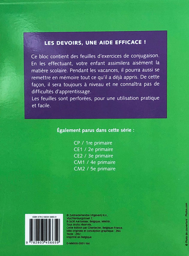 8-9 ans - Exercices de conjugaison - 5ème - 6ème harmos Appuis scolaires La family shop