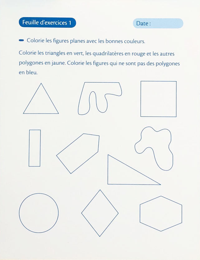 8-9 ans - Géométrie 4ème-5ème Harmos Appuis scolaires La family shop