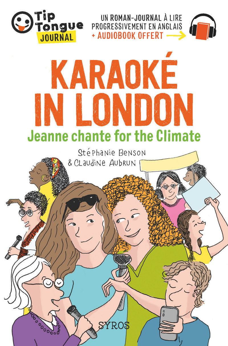 Karaoké in London : Jeanne chante for the climate - Livre jeunesse français  anglais, audio