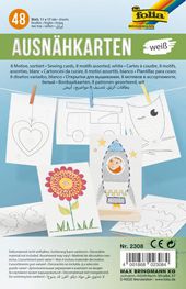 Cartes à broder à motif, en carton blanc - Enfant dès 4 ans Jeux & loisirs créatifs La family shop