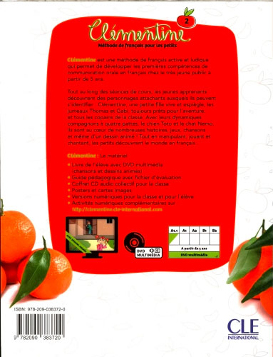 Clémentine : méthode de français pour les petits enfants. FLE - Volume 2 Livres La family shop