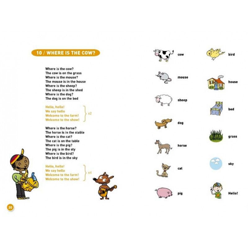 Chante et découvre l'Anglais - Vol 1 Livres Servidis