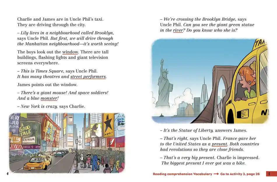 Charlie and the New York Mystery. Level 3 Livres servidis