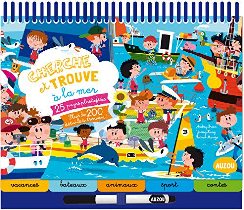 Cherche et Trouve à la mer. Avec stylo effaçable Cahiers de jeux La family shop