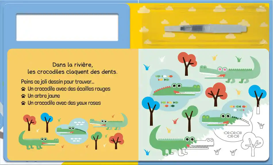 Cherche et trouve animaux - Peinture à l'eau magique - Enfant 0 - 3 ans Jeux & loisirs créatifs La family shop