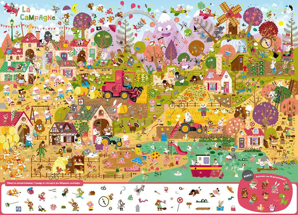 Cherche et Trouve GEANT: Les animaux du monde Livres La family shop