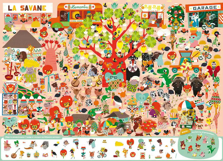 Cherche et Trouve GEANT: Les animaux du monde Livres La family shop