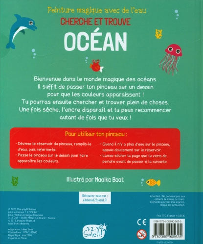 Cherche et trouve océan - Peinture magique - Enfants de 0 - 3 ans Jeux & loisirs créatifs La family shop