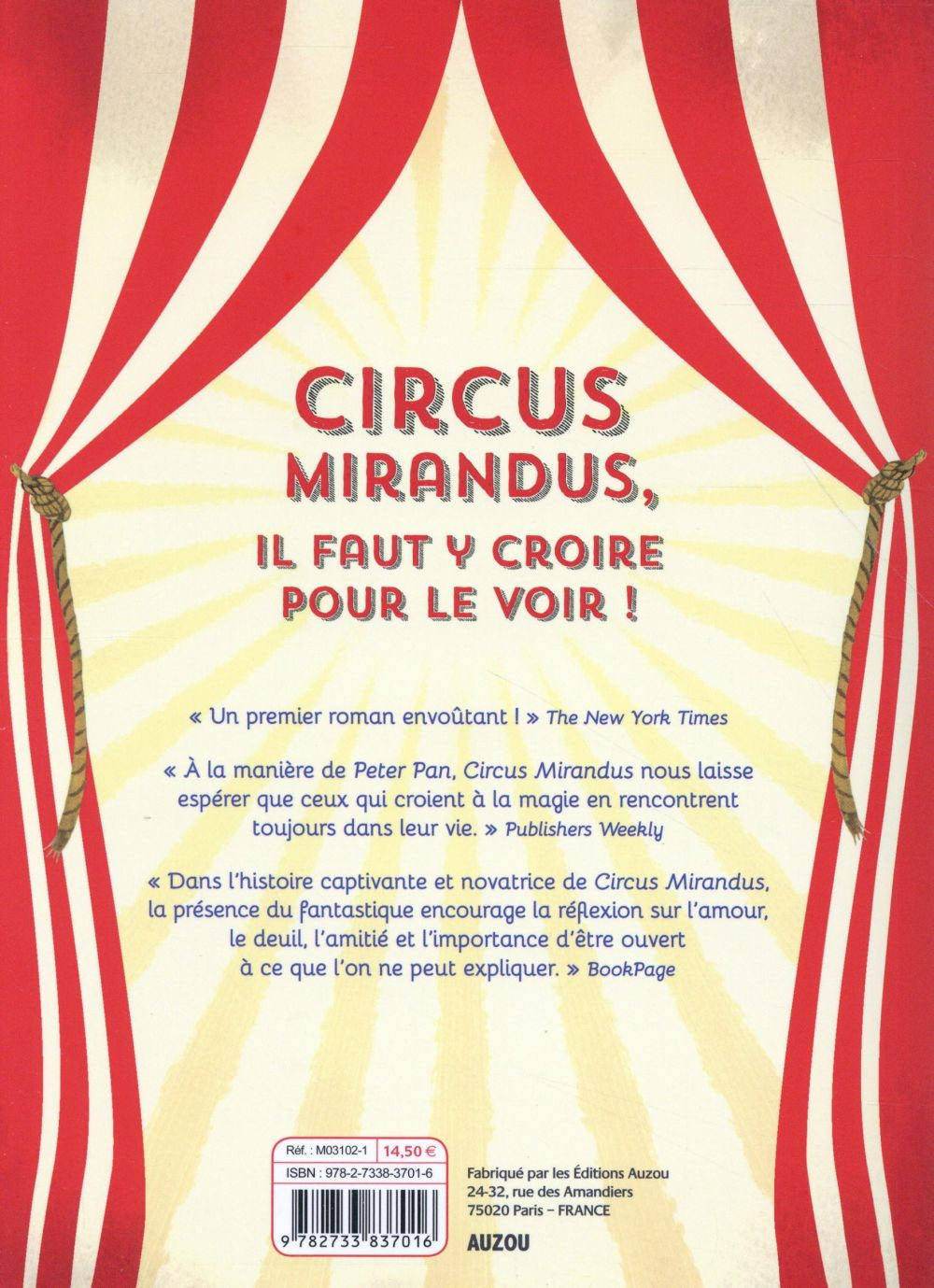 Circus Mirandus - T1 - Livre ado Livres La family shop