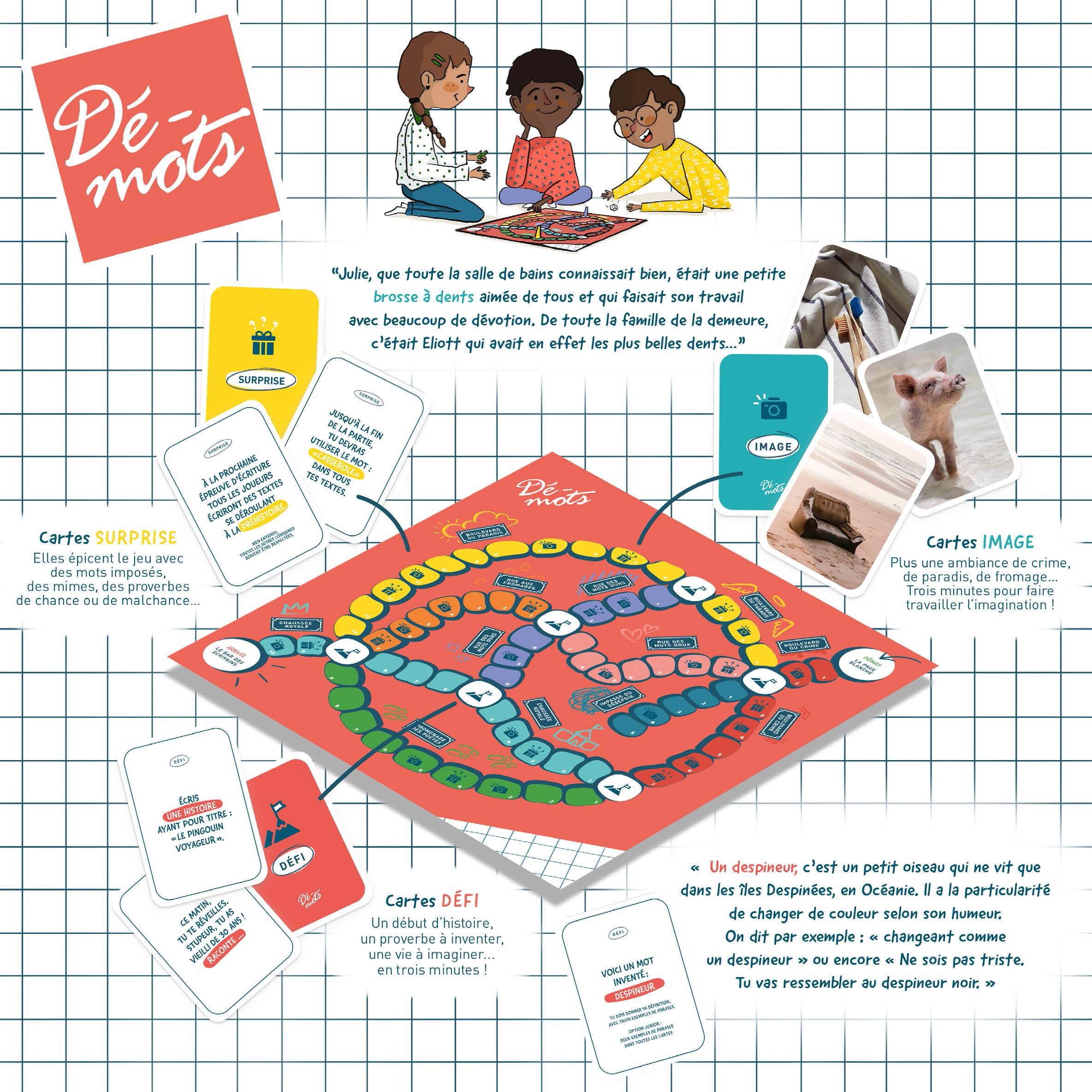Dé-mots, jeu pour imaginer, écrire et rire - Dès 8 ans Jeux & loisirs créatifs La family shop