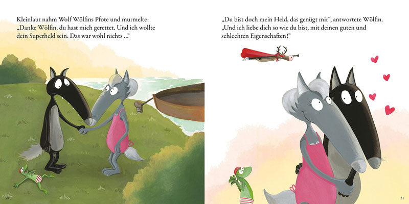 DER WOLF, DER EIN SUPERHELD SEIN WOLLTE Livres La family shop