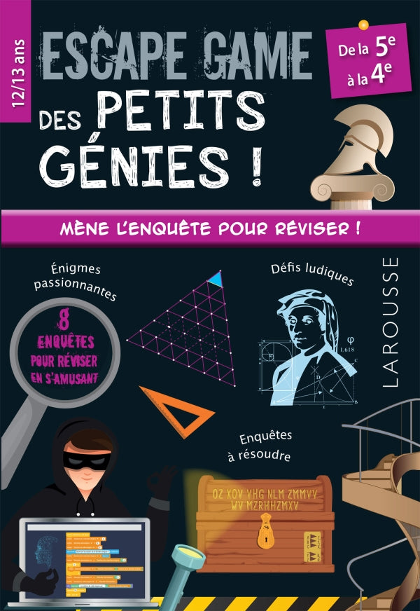 Cahier de jeux: Escape game des petits génies - Enfants 12-13 ans Cahiers de jeux La family shop