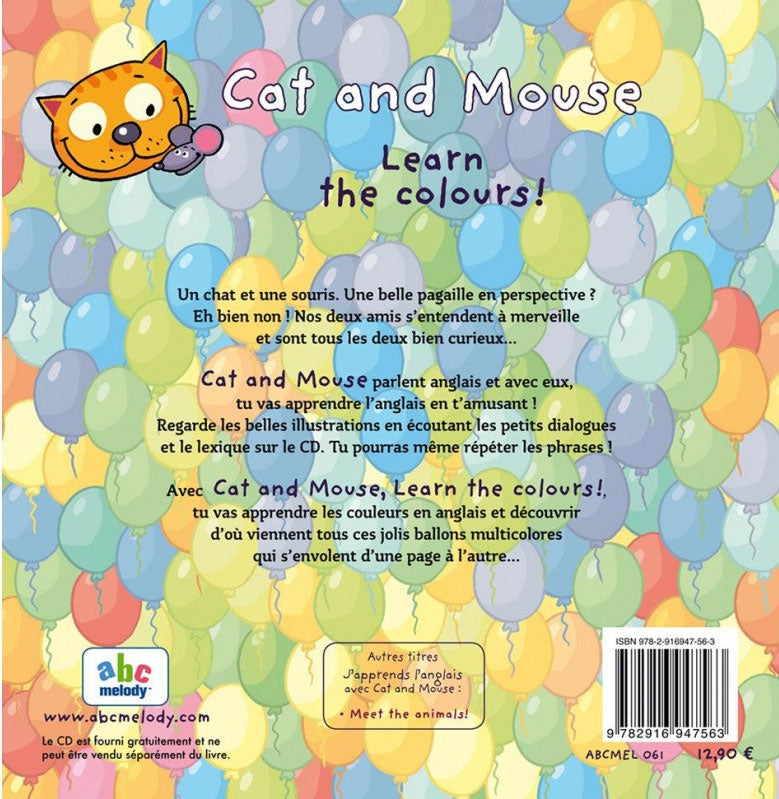 Cat And Mouse learn the colours - Niveau 1 Livres servidis