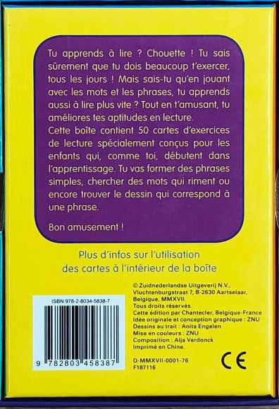 Cartes: Jeu de lecture: j'apprends à lire - 6 - 7 ans - 3 - 4P Harmos Jeux & loisirs créatifs La family shop