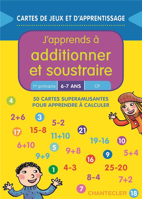 Cartes: Jeu de maths: j'apprends à additionner et soustraire - 6 - 7 ans - 3 - 4P Harmos Jeux & loisirs créatifs La family shop