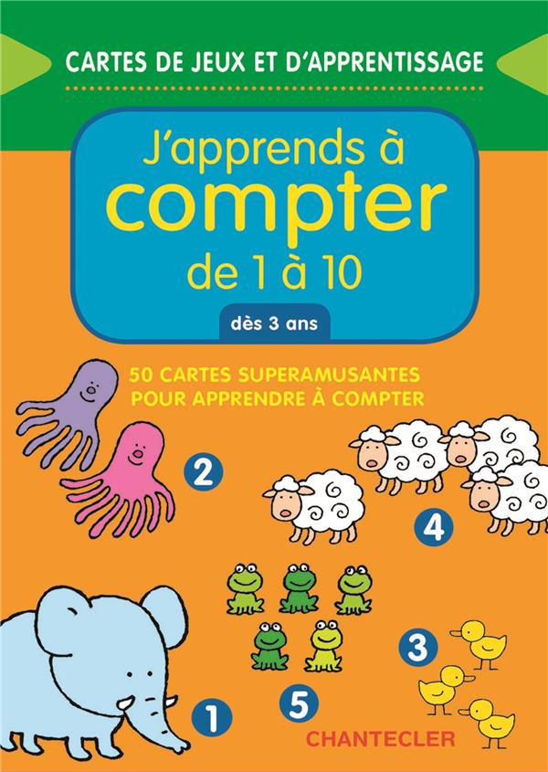 Cartes: Jeu de maths: j'apprends à compter de 1 à 10 - dès 3 ans Jeux & loisirs créatifs La family shop