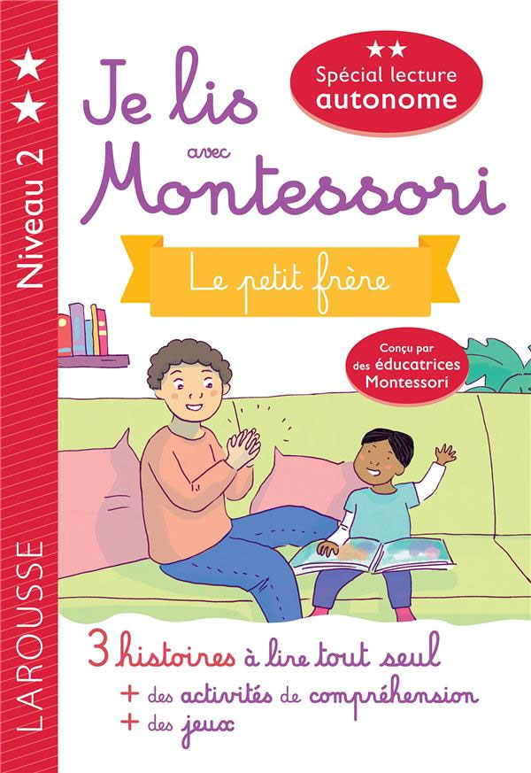 Le petit frère - Je lis avec Montessori - Lettres en lié (cursive) - N2 Montessori & Steiner La family shop