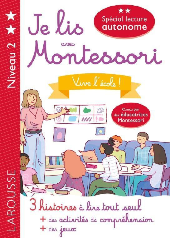 Vive l'école - Je lis avec Montessori - Lettres en lié (cursive) - N2 Montessori & Steiner La family shop