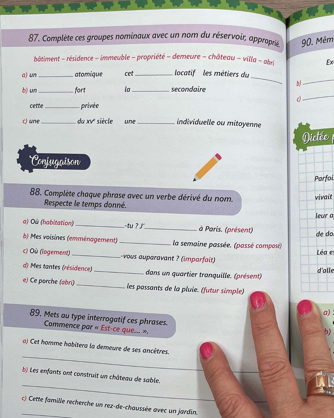 6ème Harmos - 6P - Dictées et orthographe en français - Je progresse+ Appuis scolaires OLF
