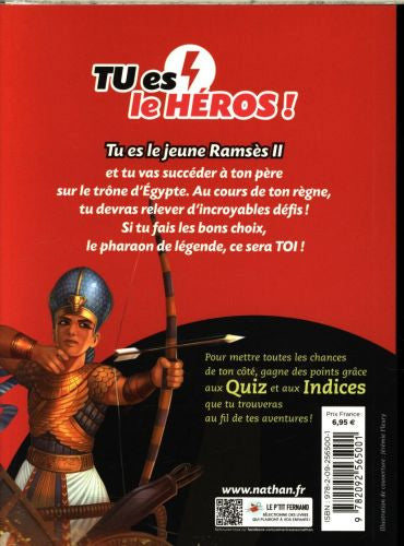 Tu es le héros - Les défis du pharaon: dans la peau de Ramsès II Livres La family shop
