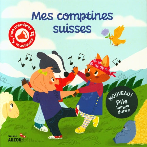 Mes comptines suisses avec puce musicale Livres Auzou - OLF