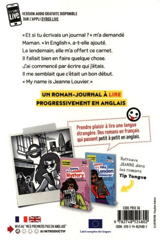 A1 - 7P - Moi, détective in London - Le journal de Jeanne - Texte en français et anglais Livres OLF