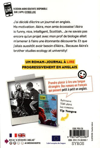 A1 - 7-8P - Mon aventure in green - Le journal de Tom. Texte en français, partiellement en anglais Livres OLF
