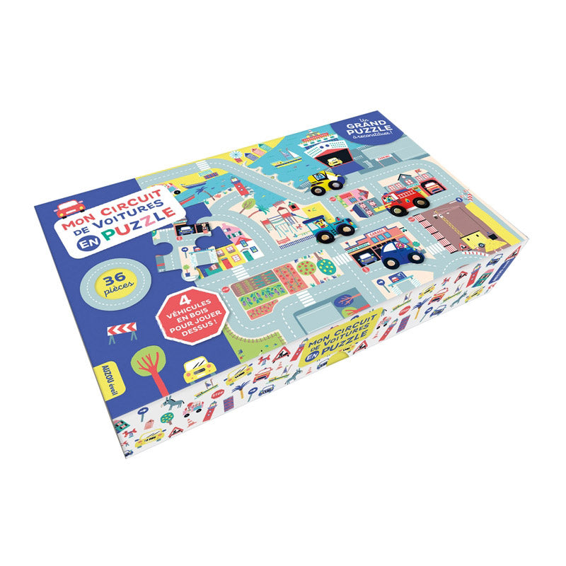 Mon circuit de voiture en puzzle - Dès 12 mois Jeux & loisirs créatifs La family shop