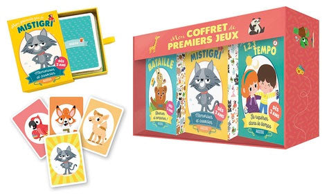 Coffret de premiers jeux dès 3 ans: bataille, 123 tempo et Mistigri Jeux & loisirs créatifs La family shop