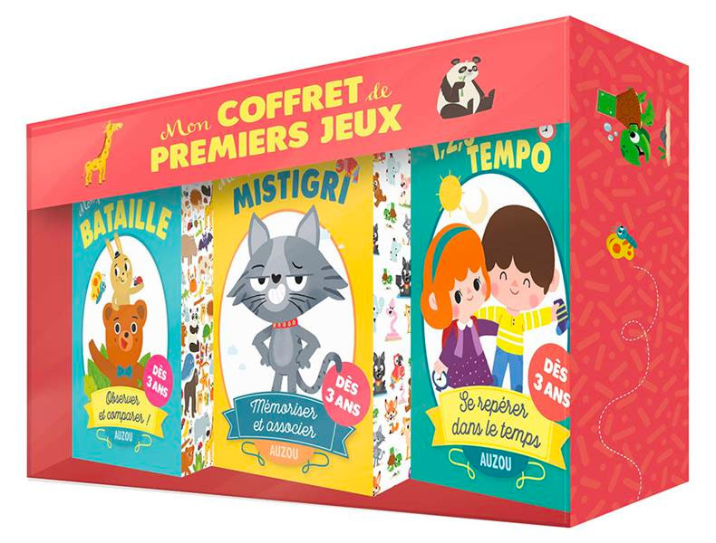 Coffret de premiers jeux dès 3 ans: bataille, 123 tempo et Mistigri Jeux & loisirs créatifs La family shop