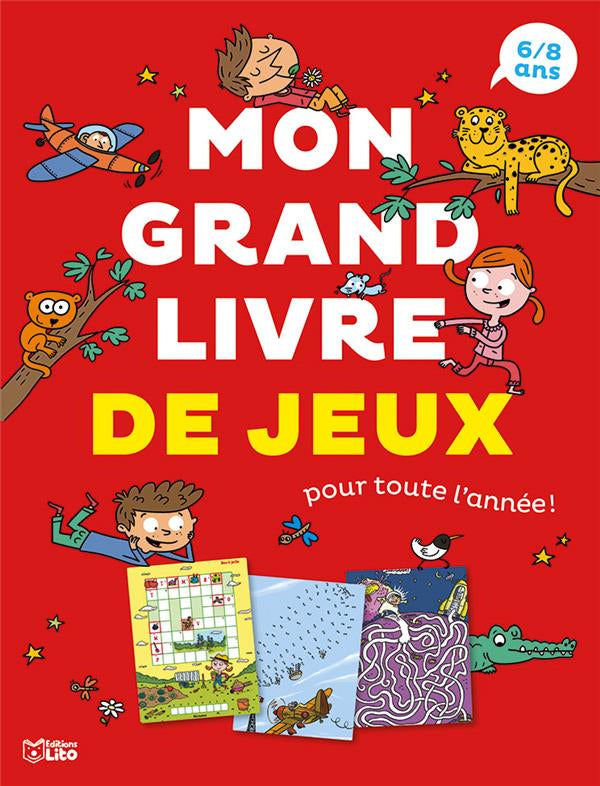 Cahier de jeux : Mon grand livre de jeux - 6-8 ans. Cahiers de jeux OLF