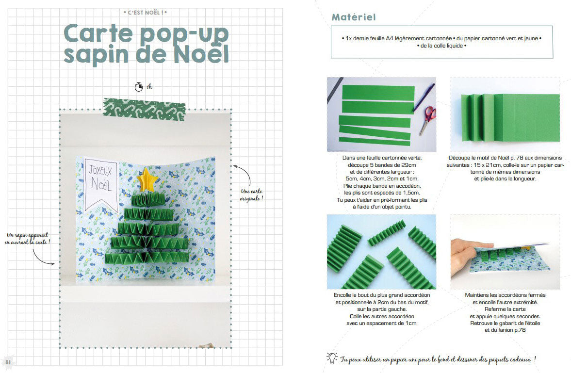 Mon livre de DIY spécial Noël - Dès 6 ans Livres La family shop