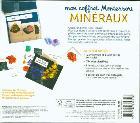 Coffret : Mon coffret Montessori minéraux - Dès 5 ans Montessori & Steiner La family shop