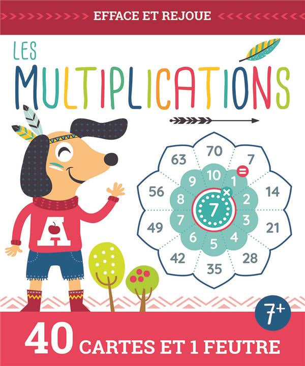 Les multiplications - 3ème, 4ème et 5ème primaire Cahiers de jeux La family shop