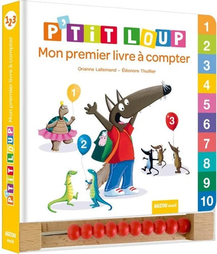 P'tit Loup: mon premier livre à compter - Avec boulier Livres La family shop