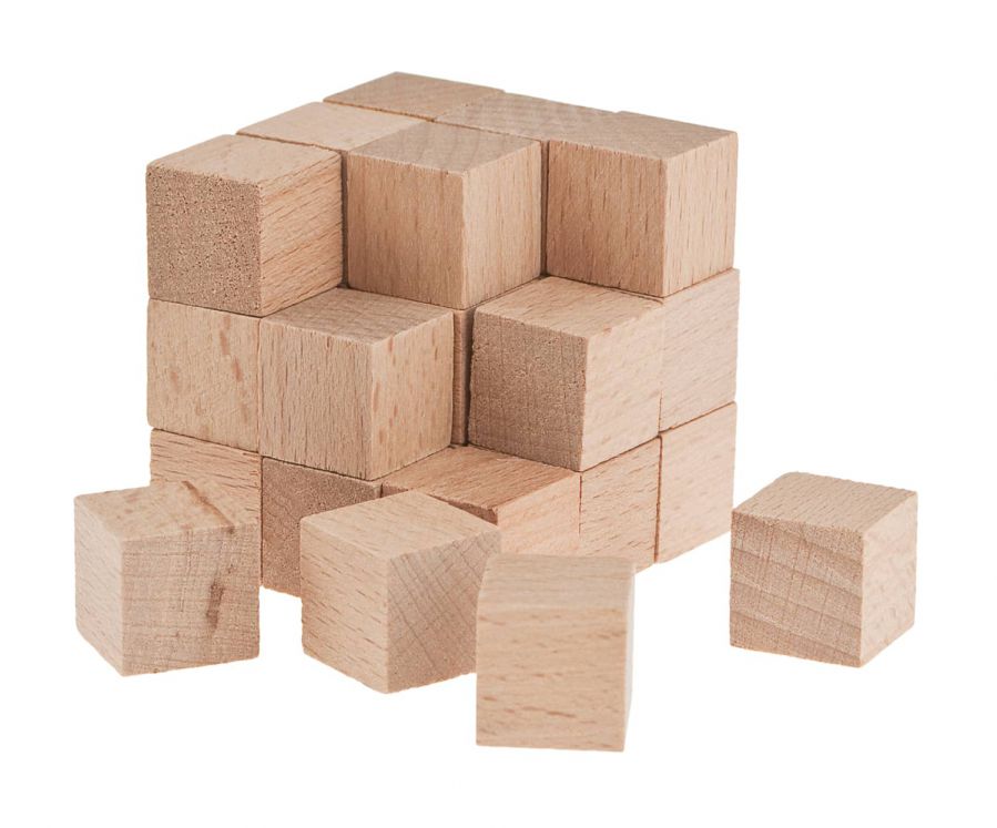 SOMA jeu de cubes en bois - casse-tête. Grande taille Dyslexie et concentration Opitec