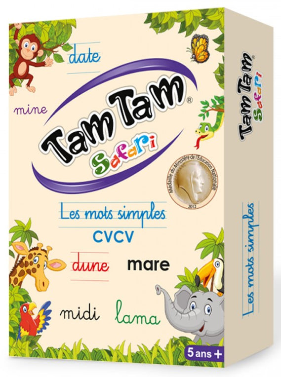 Cartes: Jeu de lecture Tam Tam Safari - Les mots simples - 5 ans Jeux & loisirs créatifs La family shop