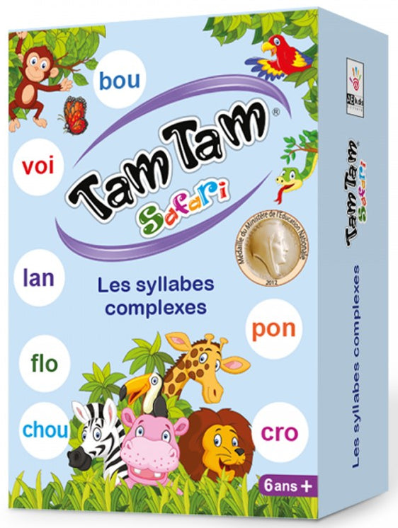 Cartes: Jeu de lecture Tam Tam Safari - Les syllabes complexes - 6 ans Jeux & loisirs créatifs La family shop