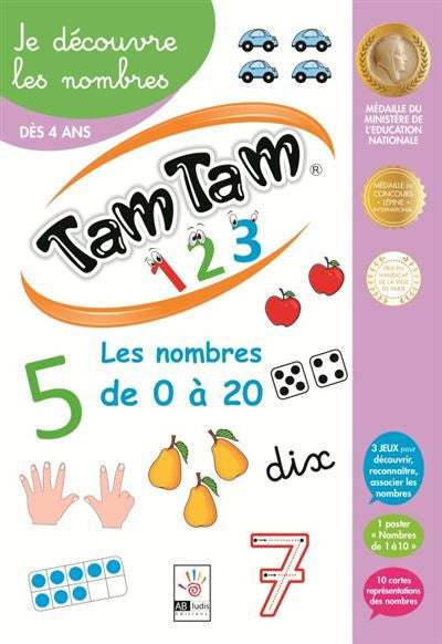 Tam Tam nombres - Je découvre les nombres - Dès 4 ans Jeux & loisirs créatifs La family shop
