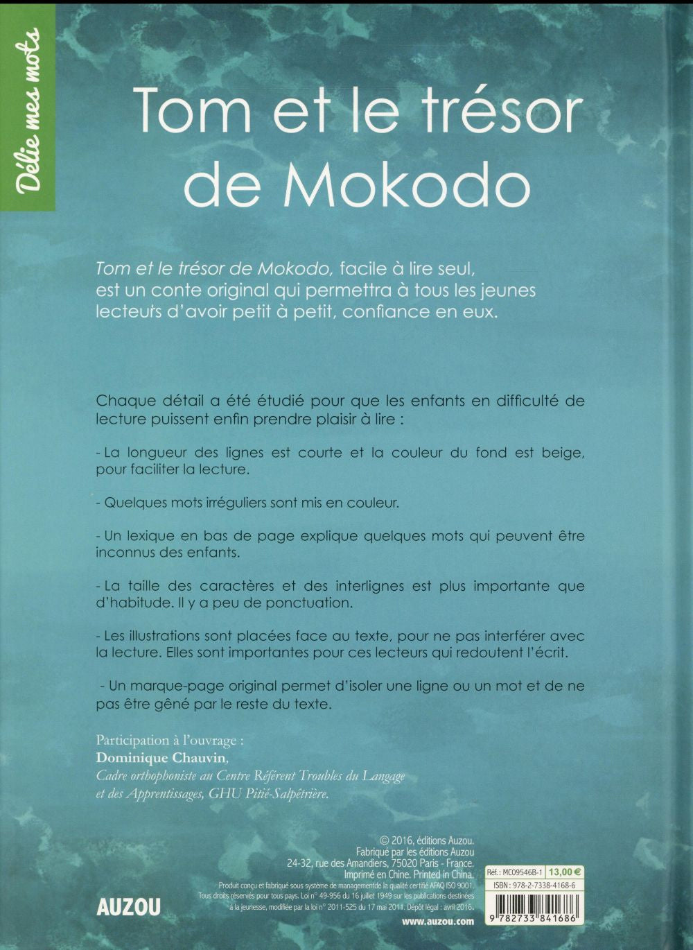 Tom et le trésor de Mokodo Dyslexie et concentration La family shop