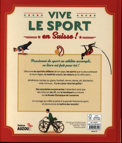 Vive le sport en Suisse - Enfant dès 7 ans Livres La family shop