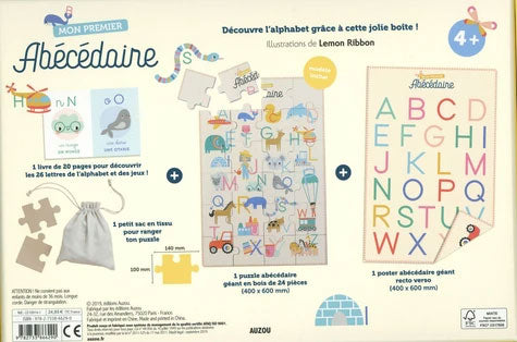 ABECEDAIRE a, b, c... Mon premier Abécédaire en bois Jeux & loisirs créatifs La family shop