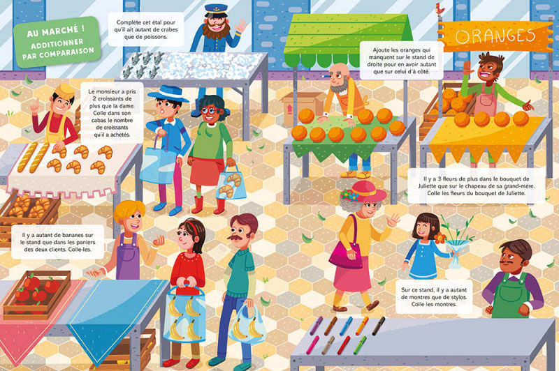 Cahier de jeux: 1 et 2ème harmos - Autocollants Les additions Cahiers de jeux La family shop