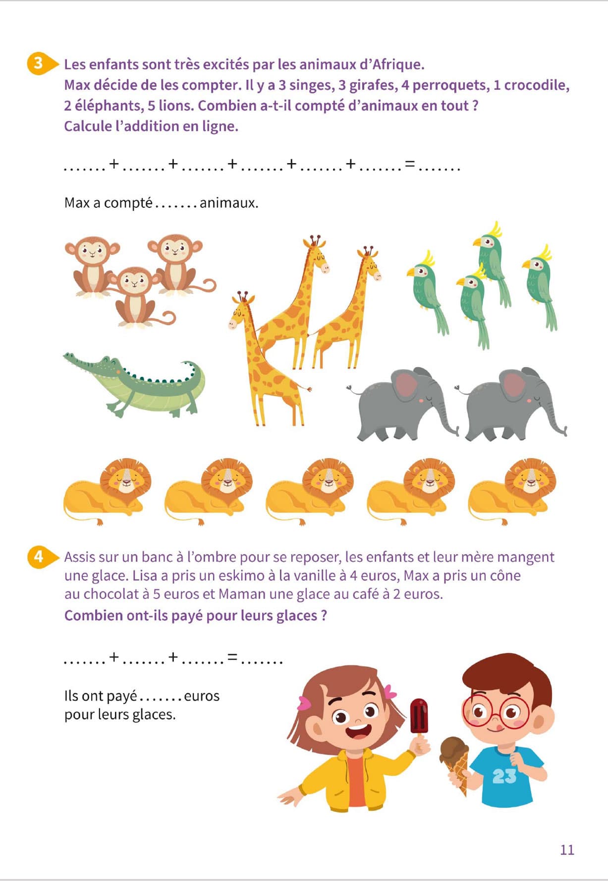 Cahier de calcul mental - Additions et soustractions - Dès 6 ans - (3-4ème harmos) Appuis scolaires La family shop