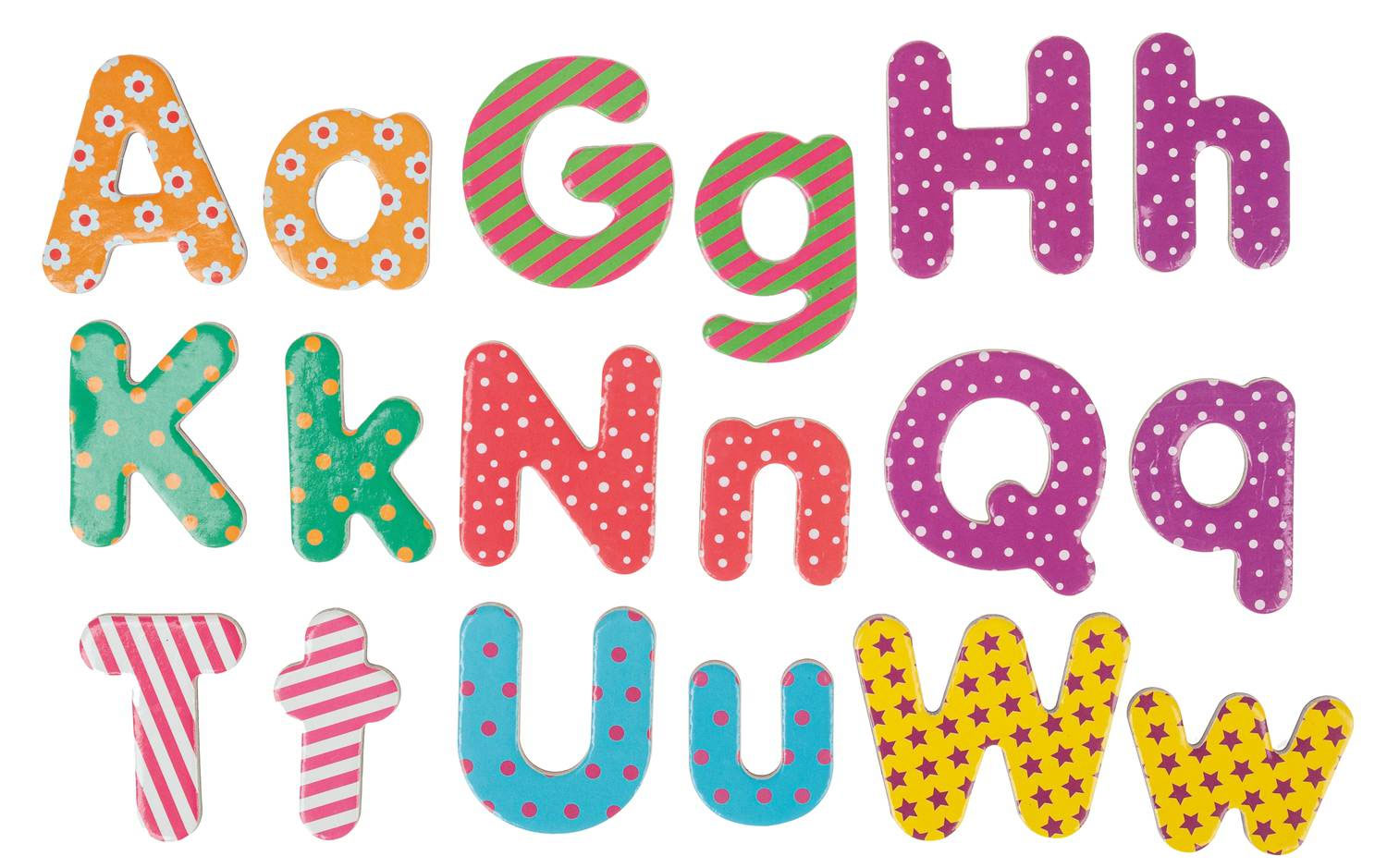 Lettres majuscules et minuscules aimantées Jeux & loisirs créatifs La family shop