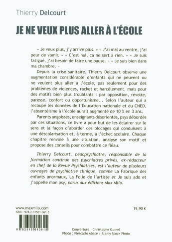 Je ne veux plus aller à l'école : comprendre pour apaiser Livres OLF