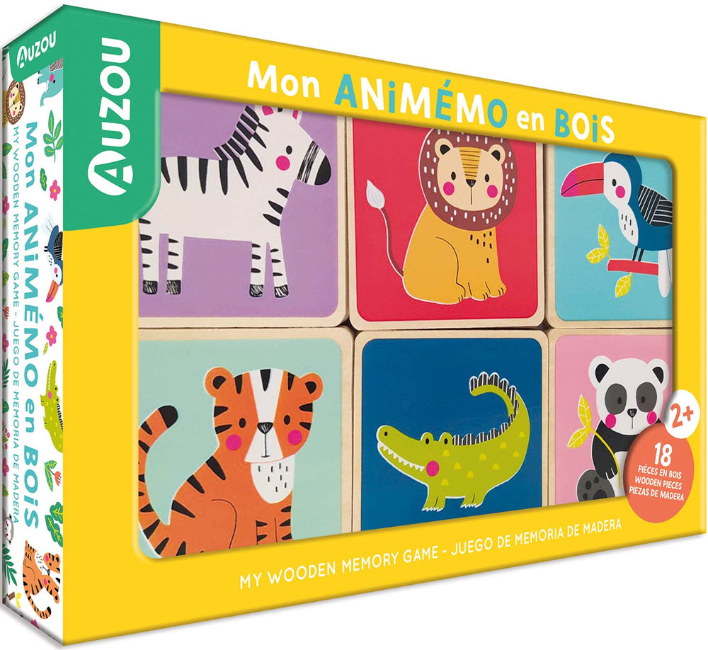 Jeu de memory en bois - Les animaux - Dès 24 mois Jeux & loisirs créatifs La Family Shop