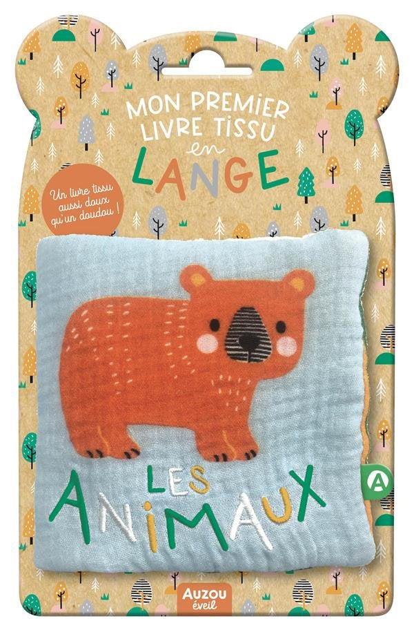 Mon premier livre tissu en lange - les animaux Livres La family shop