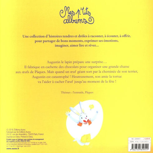 Augustin et l'oeuf de Pâques - Livre enfant éveil Livres La family shop